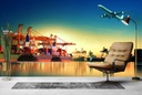Industrial Sunset Wall Mural Wallpaper