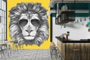 Cool Lion Wall Mural Wallpaper