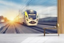 High Speed Railway Train Wall Mural Wallpaper