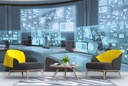 Futuristic Command Centre Office Wall Mural Wallpaper