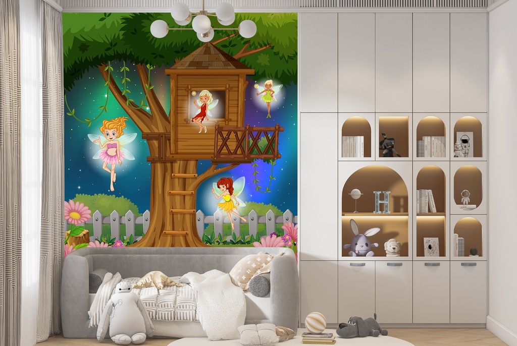 Garden Fairies Wall Mural Wallpaper