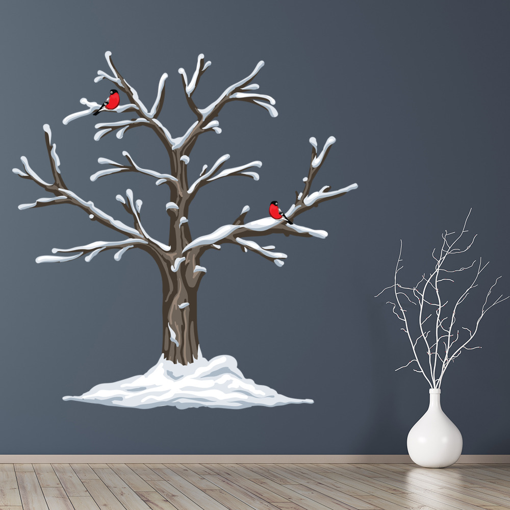 Winter Tree Christmas Wall Sticker