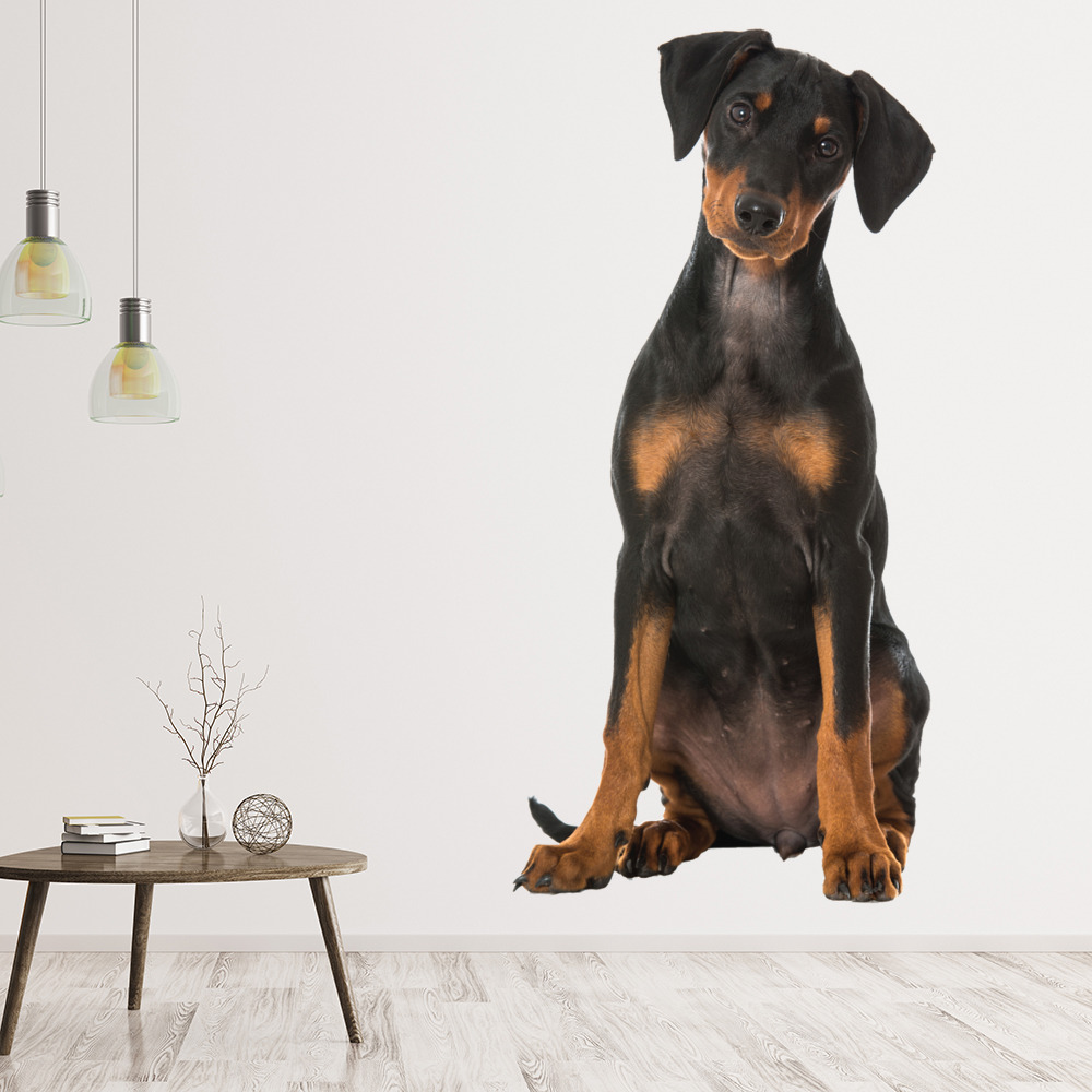 Doberman Puppy Dog Wall Sticker
