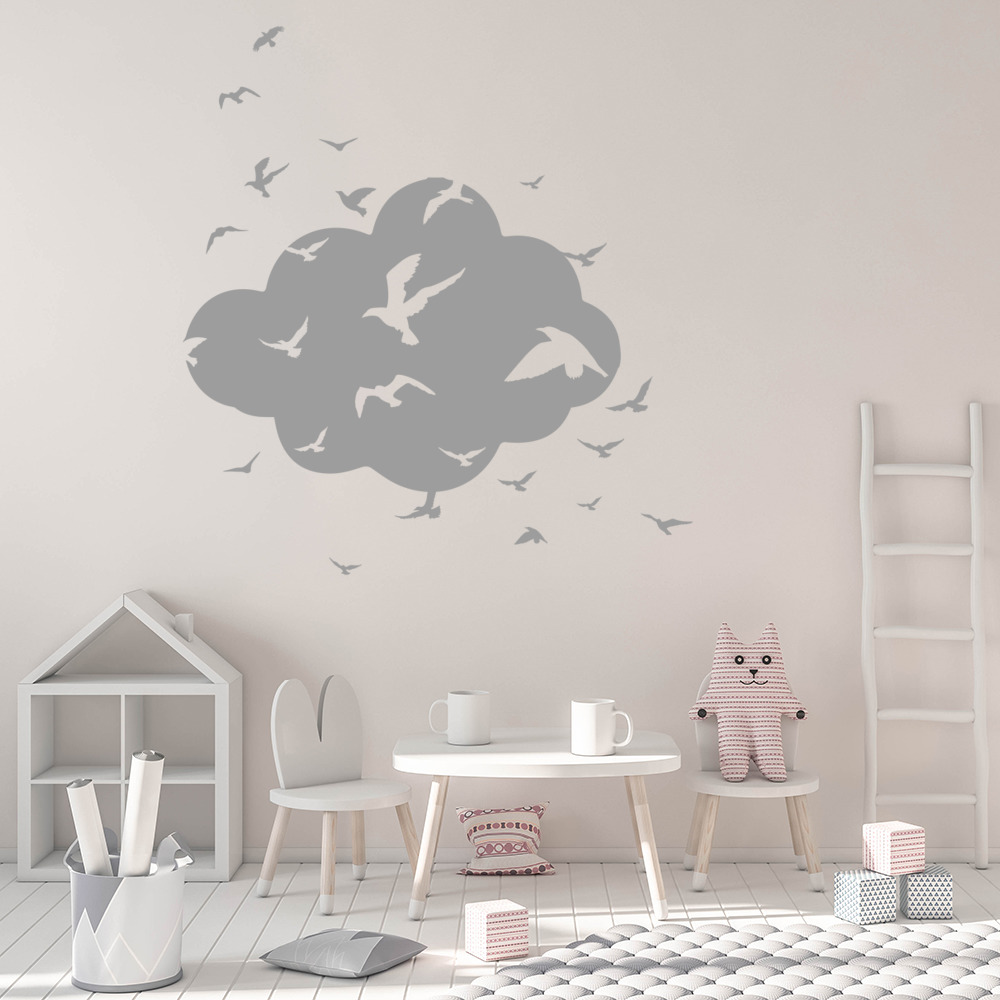 Birds Clouds Wall Sticker