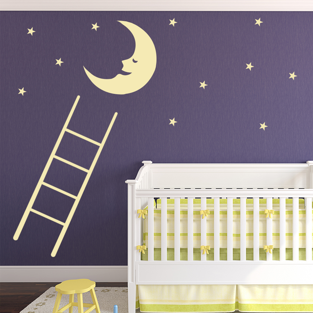 Moon Stars Wall Sticker Set