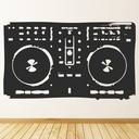 Vintage Boombox Dj Music Wall Sticker