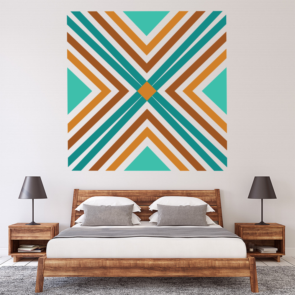 Geometric Abstract Design 3D Wall Sticker