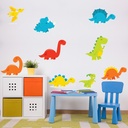 Cute Dinosaur Wall Sticker Set